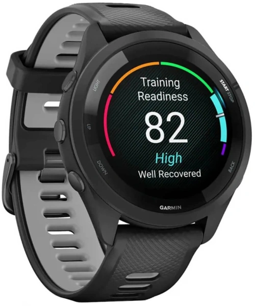 Смарт-часы Garmin Forerunner 265 33мм 1.3" AMOLED корп.черный рем.черный (010-02810-10)