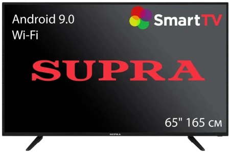 Телевизор LED Supra 65" STV-LC65ST0045U черный/черный 4K Ultra HD 60Hz DVB-T DVB-T2 DVB-C USB WiFi Smart TV (RUS)