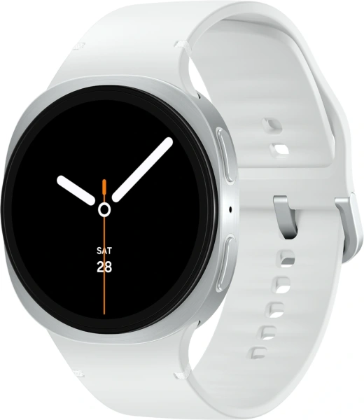 Смарт-часы Samsung Galaxy Watch 8 LTE 44мм 1.47" Super AMOLED корп.серебристый рем.серебристый (SM-L335FZSACAU)
