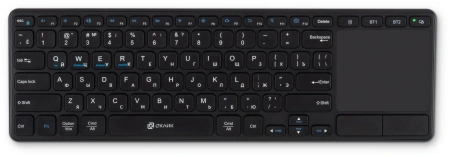 Клавиатура Оклик K614W черный USB беспроводная slim Multimedia Touch (1979327)
