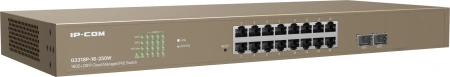 Коммутатор IP-Com G3318P-16-250W (L2) 16x1Гбит/с 2SFP 16PoE 230W управляемый