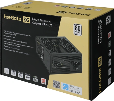 Блок питания Exegate ATX 700W 700PPH-LT 80+ (20+4pin) APFC 120mm fan 6xSATA
