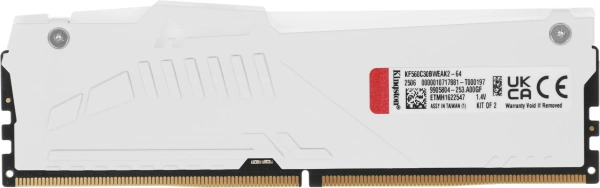 Память DDR5 2x32GB 6000MHz Kingston KF560C30BWEAK2-64 Fury Beast RGB RTL Gaming PC5-48000 CL30 DIMM 288-pin 1.4В kit single rank с радиатором Ret