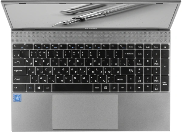 Ноутбук Echips Envy NB156A Celeron N5095 8Gb SSD240Gb Intel UHD Graphics 15.6" IPS FHD (1920x1080) Windows 11 Home grey WiFi BT Cam 4500mAh