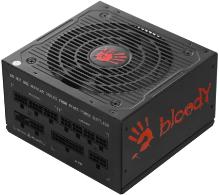 Блок питания Bloody ATX 850W BD-PS850G 80+ gold (20+4pin) APFC 120mm fan 12xSATA Cab Manag RTL