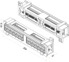Патч-панель Hyperline PPW-12-8P8C-C5E 12xRJ45 кат.5e UTP