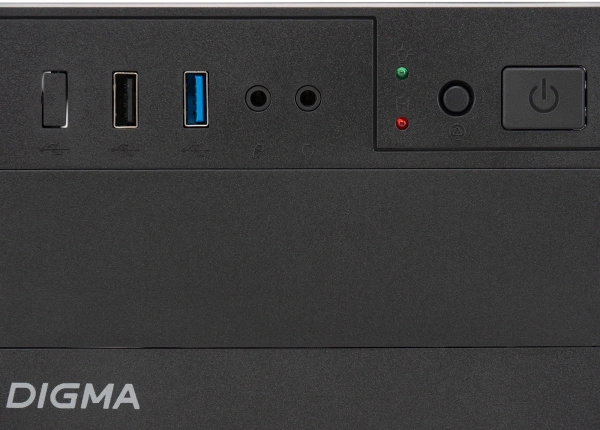 Корпус Digma DCC-MN301 черный без БП mATX 1x80mm 2x120mm 1xUSB2.0 1xUSB3.0 audio