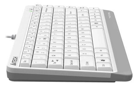 Клавиатура A4Tech FKS11 белый/серый USB (FKS11 WHITE) кабель 1.5м