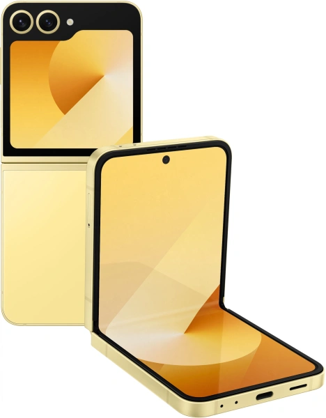 Смартфон Samsung SM-F741B Galaxy Z Flip 6 512Gb 12Gb желтый раскладной 3G 4G 1Sim 6.7" 1080x2640 Android 14 50Mpix 802.11 a/b/g/n/ac/ax NFC GPS GSM900/1800 GSM1900 Protect