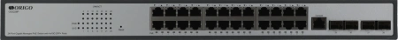 Коммутатор Origo OS3228P/250W OS3228P/250W/A1A (L3) 24x1Гбит/с 4x10Гбит/с 4SFP+ 250W управляемый