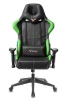 Кресло игровое Zombie VIKING 5 AERO черный/салатовый экокожа с подголов. крестов. пластик