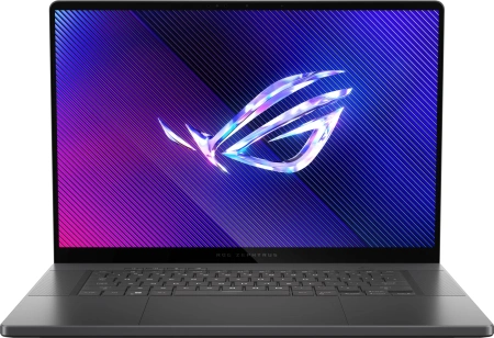 Ноутбук Asus ROG Zephyrus G16 GU605CR-QR180 Core Ultra 9 285H 32Gb SSD2Tb NVIDIA GeForce RTX5070Ti 12Gb 16" OLED 2.5K (2560x1600) без ОС grey WiFi BT Cam Bag (90NR0LZ5-M009D0)