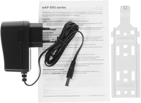 Точка доступа MikroTik wAP 60G AP (RBWAPG-60AD-A) WiGig 10/100/1000BASE-TX белый