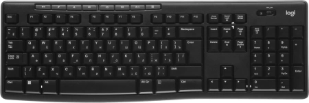 Клавиатура + мышь Logitech MK270 клав:черный мышь:черный USB беспроводная Multimedia (920-004518)