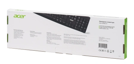 Клавиатура Acer OKW121 черный USB (ZL.KBDEE.00B) кабель 1.5м