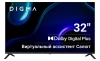 Телевизор LED Digma 32" DM-LED32SBB36 Салют ТВ Frameless Metal черный FULL HD 60Hz DVB-T DVB-T2 DVB-C DVB-S DVB-S2 USB WiFi Smart TV