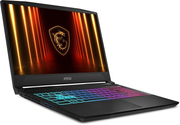 Ноутбук MSI Katana 15 HX B14WFK-617XRU Core i7 14650HX 16Gb SSD1Tb NVIDIA GeForce RTX 5060 8Gb 15.6" IPS FHD (1920x1080) FreeDOS black WiFi BT Cam (9S7-1587C1-617)