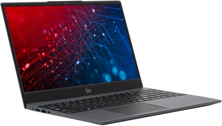 Ноутбук IRU Tactio 15PHR Ryzen 5 7430U 16Gb SSD512Gb AMD Radeon Graphics 15.6" IPS FHD (1920x1080) FreeDOS black WiFi BT Cam 4000mAh (2150146)