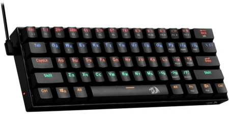 Клавиатура Redragon Lakshmi механическая черный USB slim for gamer LED (78119) кабель 1.8м