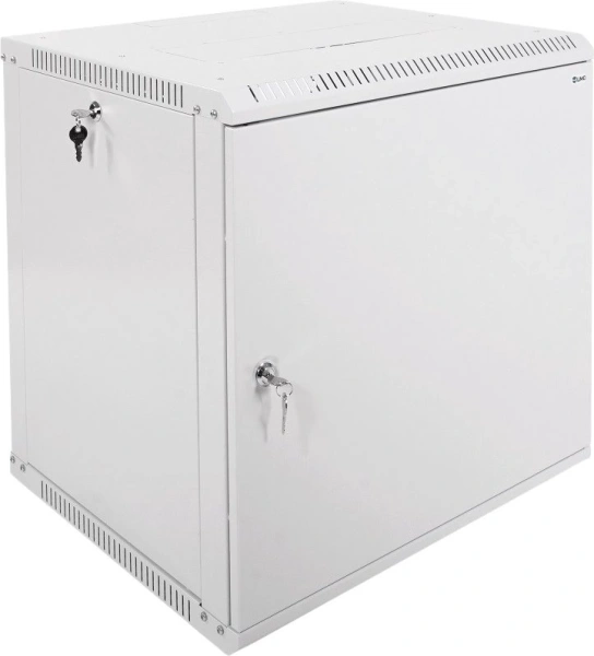 Шкаф коммутационный ЦМО (ШРН-12.500.1) настенный 12U 600x529мм пер.дв.стал.лист 200кг серый 470мм 18кг 180град. 612мм металл