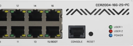 Маршрутизатор MikroTik CCR2004-16G-2S+PC 10/100/1000BASE-TX/SFP/SFP+ белый