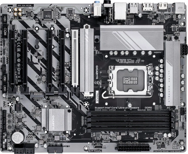Материнская плата Gigabyte B860 DS3H WIFI6E Soc-1851 Intel B860 4xDDR5 ATX AC`97 8ch(7.1) 2.5Gg RAID+HDMI+DP