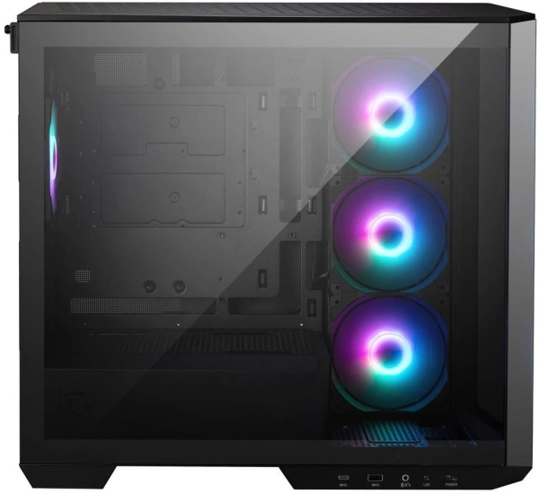 Корпус MSI MAG PANO M100R PZ черный без БП mATX 3x120mm 4x140mm 1xUSB3.1 audio CardReader AirDuct bott PSU