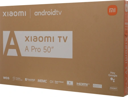 Телевизор QLED Xiaomi 50" TV A Pro 50 2026 черный 4K Ultra HD 60Hz DVB-T DVB-T2 DVB-C DVB-S DVB-S2 USB WiFi