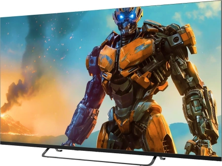 Телевизор QLED Sber 55" SDX-55UQ5236 Салют ТВ Frameless темно-серый 4K Ultra HD 60Hz DVB-T DVB-T2 DVB-C DVB-S DVB-S2 USB WiFi Smart TV