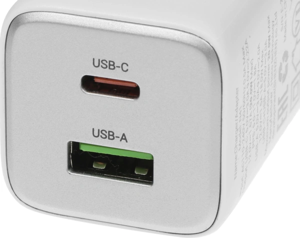 Сетевое зар./устр. Hoco N41 Almighty White 20W 3A (PD+QC+AFC) USB-A/Type-C универсальное белый