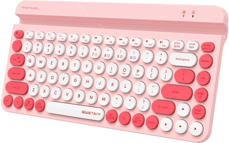 Клавиатура A4Tech FBK30 розовый USB беспроводная BT/Radio slim Multimedia (FBK30 RASPBERRY)