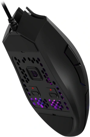 Мышь A4Tech Bloody L65 Max черный/фиолетовый оптическая 12000dpi USB 6but (L65 MAX/HONEYCOMB)