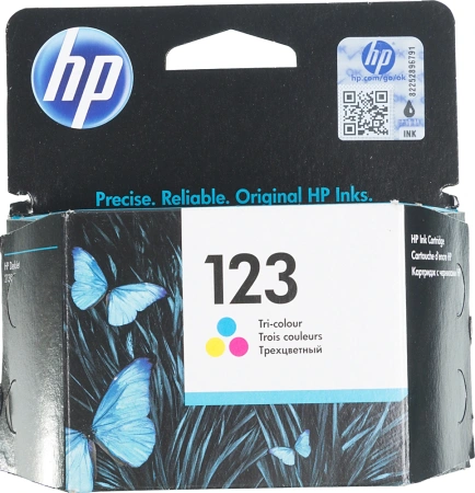 Картридж струйный HP 123 F6V16AE многоцветный печ.гол.в компл. (100стр.) для HP DJ 2130/2620/2630/2632