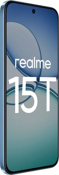 Смартфон Realme RMX5111 15T 256Gb 12Gb голубой моноблок 3G 4G 6.78" 1264x2780 Android 15 50Mpix 802.11 a/b/g/n/ac NFC GPS GSM900/1800 GSM1900