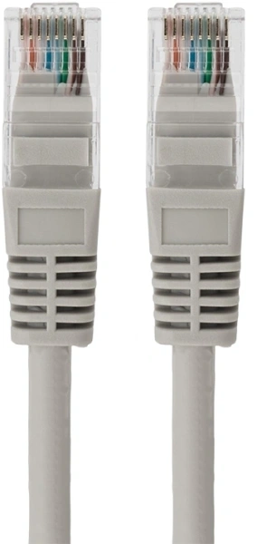 Патч-корд Rexant 18-8006 UTP RJ-45 вил.-вилка RJ-45 кат.5E 3м серый LSZH