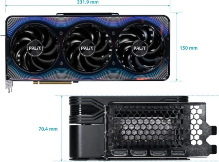 Видеокарта Palit PCI-E 5.0 PA-RTX5090 GAMEROCK NVIDIA GeForce RTX 5090 32Gb 512bit GDDR7 2017/28000 HDMIx1 DPx3 HDCP Ret