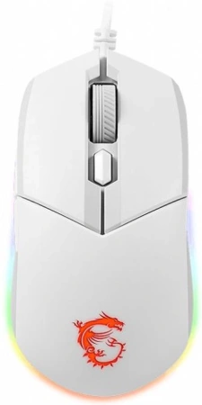 Мышь MSI Clutch GM11 белый оптическая 5000dpi USB 5but (S12-0401980-CLA)