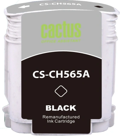 Картридж струйный Cactus CS-CH565A №82 черный (72мл) для HP DJ 510 с чипом