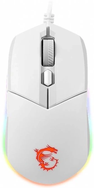 Мышь MSI Clutch GM11 белый оптическая 5000dpi USB 5but (S12-0401980-CLA)