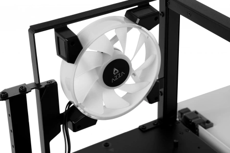 Корпус Azza Cast белый без БП ATX 3x120mm 2x140mm 2xUSB3.0 audio bott PSU