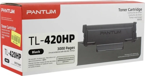 Картридж лазерный Pantum TL-420HP черный (3000стр.) для Pantum Series P3010/M6700/M6800/P3300/M7100/M7200/P3300/M7100/M7300