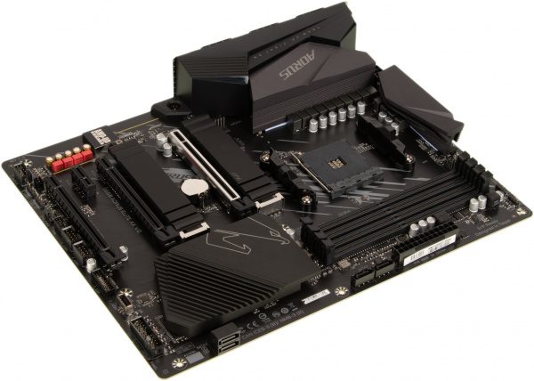 Материнская плата Gigabyte B550 AORUS ELITE AX V2 Soc-AM4 AMD B550 4xDDR4 ATX AC`97 8ch(7.1) 2.5Gg RAID+HDMI+DP
