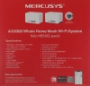 Бесшовный Mesh роутер Mercusys Halo H85X (HALO H85X(2-PACK)) AX3000 10/100/1000/2500BASE-T белый (упак.:2шт)