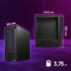 Корпус Оклик OCC-MD302 черный без БП ATX 6x120mm 2xUSB2.0 1xUSB3.0 audio bott PSU