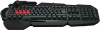 Клавиатура A4Tech Bloody B318 черный USB Multimedia for gamer LED (подставка для запястий) (B318) кабель 1.8м