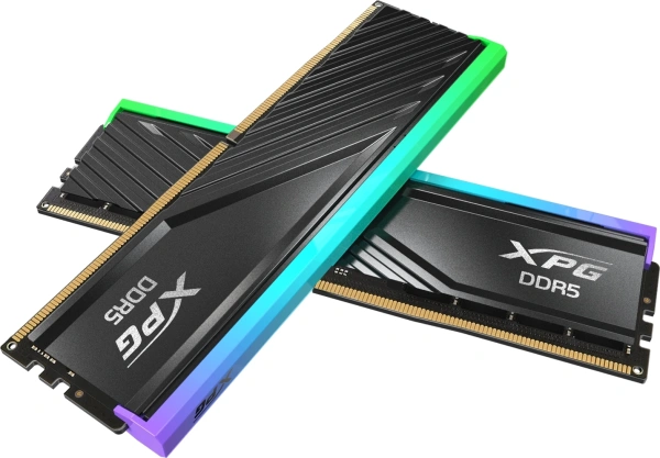 Память DDR5 2x16GB 6000MHz A-Data AX5U6000C3416G-DTLABRBK XPG Lancer Blade RGB RTL Gaming PC5-48000 CL34 DIMM ECC 288-pin 1.35В kit dual rank с радиатором Ret
