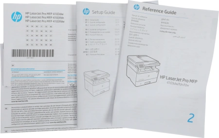 МФУ лазерный HP LaserJet Pro 4103fdw (2Z629A) A4 Duplex Net WiFi белый