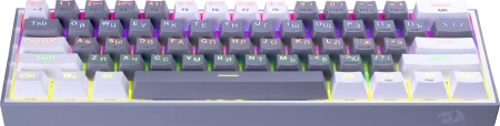 Клавиатура Redragon Fizz механическая белый/серый USB Multimedia for gamer LED (72602) кабель 1.8м