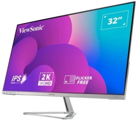 Монитор ViewSonic 31.5" VX3276-2K-mhd-2 черный IPS LED 16:9 HDMI M/M матовая 1200:1 250cd 178гр/178гр 2560x1440 75Hz DP QHD 6.2кг