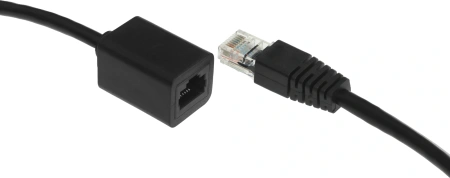 Патч-корд Buro BU-C5EXTND-1M-B UTP cat.5E solid 1м черный RJ-45 (m)-RJ-45 (f)